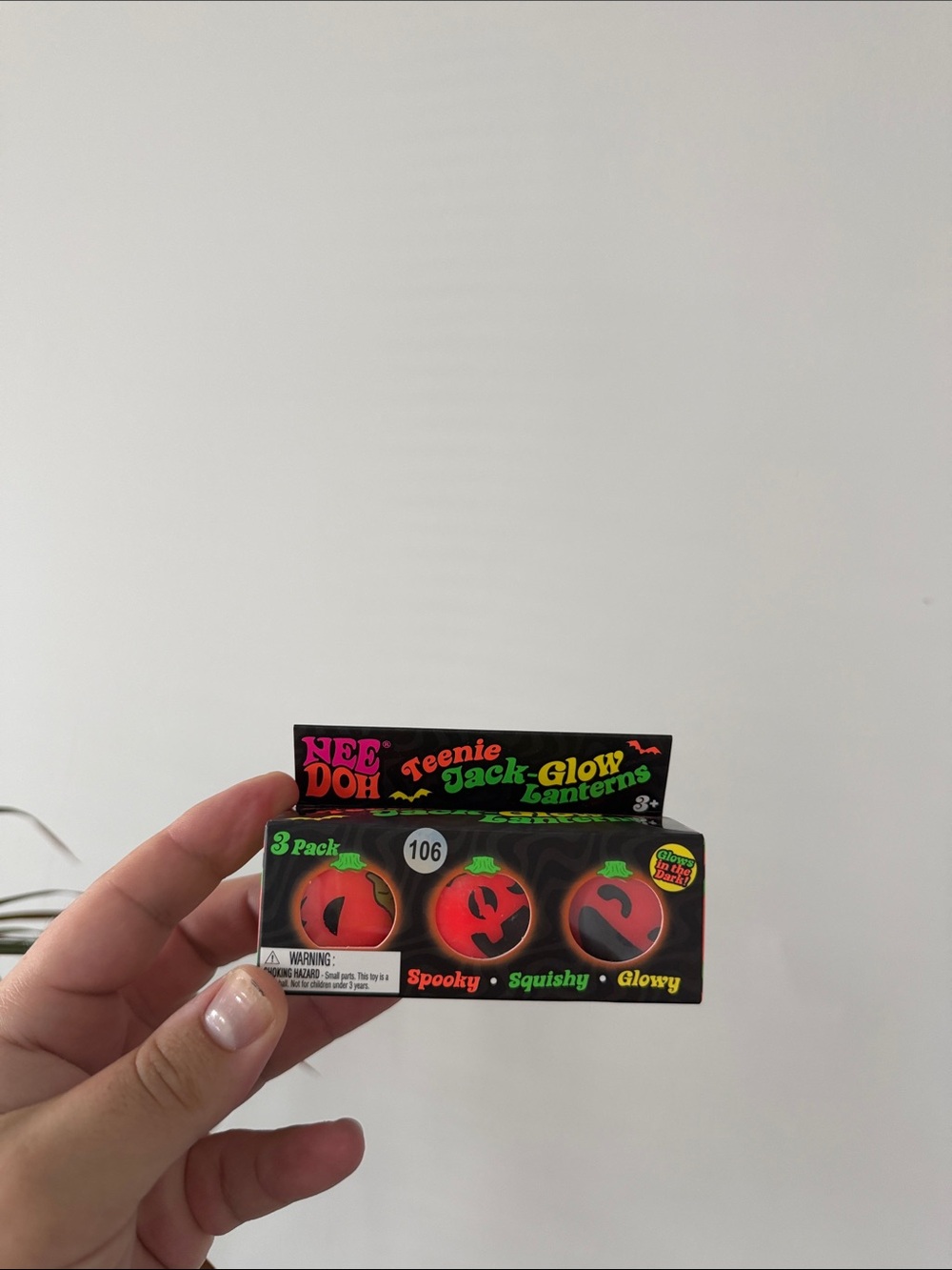 Teenie Jack Glow Lanterns - Orange (3 Pack)